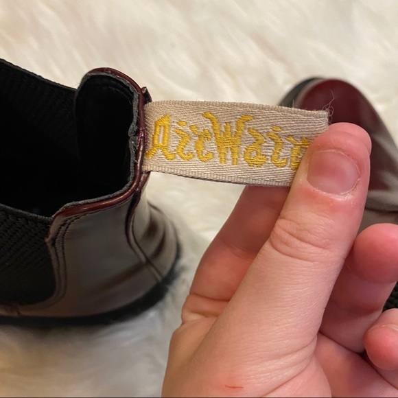 SOLD ❌ DOC MARTENS Vegan Flora Cherry Chelsea Boot - Picture 8 of 10